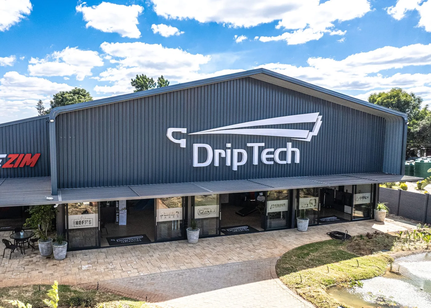 A DripTech branch storefront in Harare